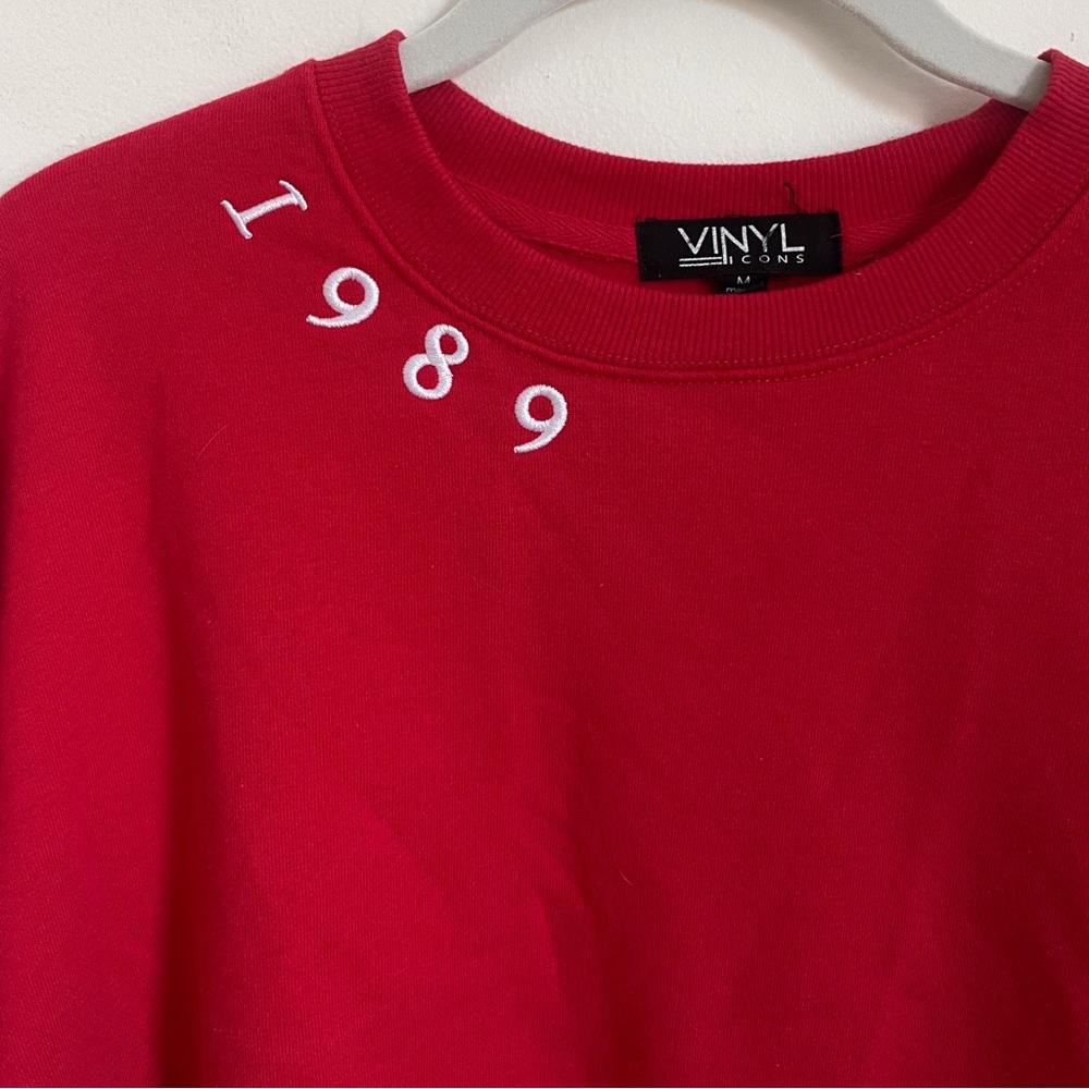 Vinyl Icons Taylor Swift Embroidered Sweatshirt